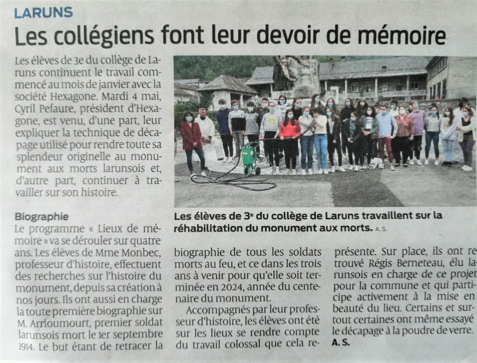 Sud Ouest 12/05/2021