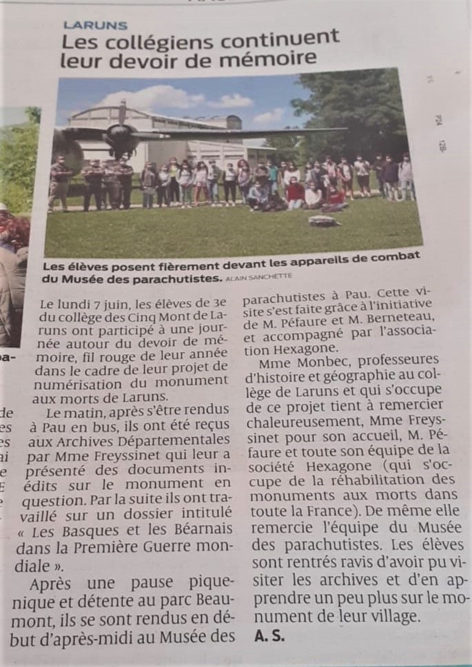 Sud ouest 12/06/2021